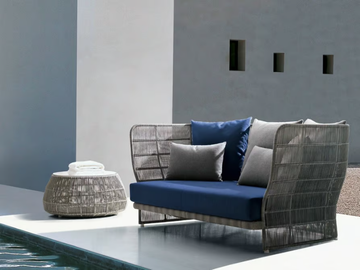 CANASTA '13 - Round polyethylene garden side table by B&B Italia Outdoor - view 3